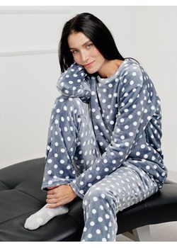 Welurowa piżama w groszki Azuri ze sklepu Eye For Fashion w kategorii Piżamy damskie - zdjęcie 148329033