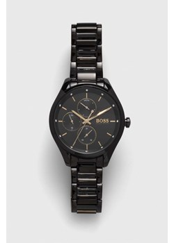 BOSS zegarek męski kolor czarny ze sklepu ANSWEAR.com w kategorii Zegarki - zdjęcie 148346974