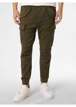 Alpha Industries - Spodnie męskie, zielony ze sklepu vangraaf w kategorii Spodnie męskie - zdjęcie 148356482