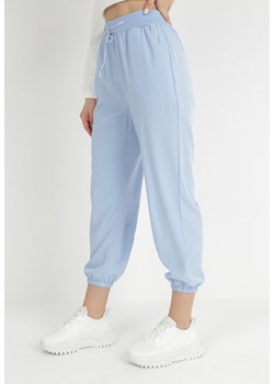 Niebieskie Spodnie Dresowe Homesh ze sklepu Born2be Odzież w kategorii Spodnie damskie - zdjęcie 148389714