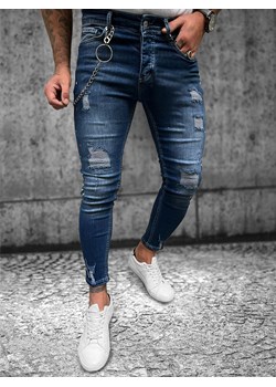 Spodnie jeansowe męskie niebieskie OZONEE O/271SP ze sklepu ozonee.pl w kategorii Jeansy męskie - zdjęcie 148390121