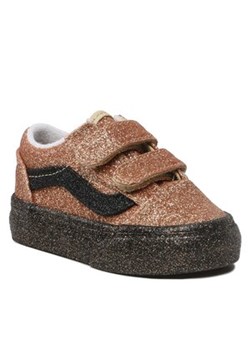 Tenisówki Vans - Old Skool V VN0A4VJJZX11 Black/Gold ze sklepu eobuwie.pl w kategorii Trampki dziecięce - zdjęcie 148413553