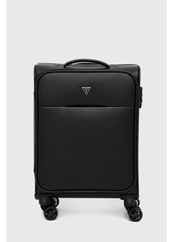 Guess walizka kolor czarny ze sklepu ANSWEAR.com w kategorii Walizki - zdjęcie 148455630