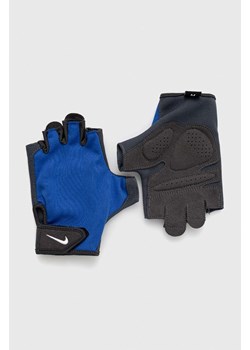 Nike rękawiczki kolor niebieski ze sklepu ANSWEAR.com w kategorii Rękawiczki męskie - zdjęcie 148478201