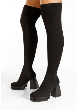 Czarne kozaki za kolano Zalea ze sklepu Zapatos w kategorii Kozaki damskie - zdjęcie 148525882