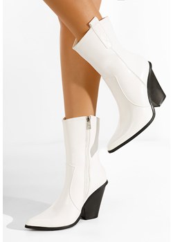 Białe kowbojki damskie Lucena ze sklepu Zapatos w kategorii Botki - zdjęcie 148525911