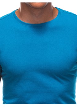 T-shirt męski basic EM-TSBS-0100 - turkusowy ze sklepu Edoti w kategorii T-shirty męskie - zdjęcie 148567354