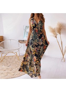 Sukienka Maxi We Wzory ze sklepu ParinePL w kategorii Sukienki - zdjęcie 148586051
