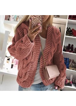 Gruby Sweter Bez Zapięcia ze sklepu ParinePL w kategorii Swetry damskie - zdjęcie 148586870