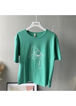 T-shirt Z Grafiką ze sklepu ParinePL w kategorii Bluzki damskie - zdjęcie 148589282