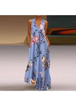 Sukienka Maxi Bez Rękawów ze sklepu ParinePL w kategorii Sukienki - zdjęcie 148590120