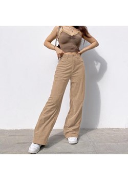 Szerokie Spodnie Z Wysokim Stanem ze sklepu ParinePL w kategorii Spodnie damskie - zdjęcie 148593303