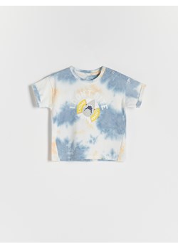 Reserved - T-shirt tie dye Jaws - jasnoniebieski ze sklepu Reserved w kategorii Koszulki niemowlęce - zdjęcie 148596704