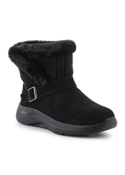 Buty Skechers Go Walk Arch Fit Boot True Embrace W 144422-BBK czarne ze sklepu ButyModne.pl w kategorii Śniegowce damskie - zdjęcie 148606630