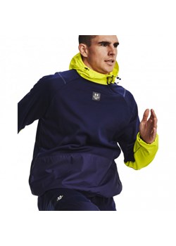 Męska bluza treningowa Under Armour UA RUSH™ Fleece Hoodie - granatowa ze sklepu Sportstylestory.com w kategorii Bluzy męskie - zdjęcie 148607414