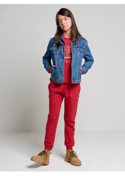 Spodnie dresowe dziewczęce czerwone Arroya 603 ze sklepu Big Star w kategorii Spodnie dziewczęce - zdjęcie 148636672