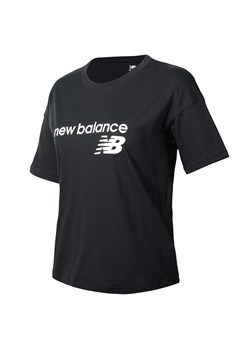 Bluzka damska New Balance z krótkim rękawem z okrągłym dekoltem sportowa  ze sklepu New Balance Poland w kategorii Bluzki damskie - zdjęcie 148639031