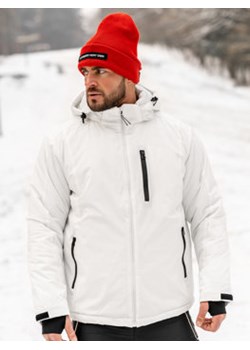 Biała kurtka męska zimowa sportowa Denley HH011A ze sklepu Denley w kategorii Kurtki męskie - zdjęcie 148644582