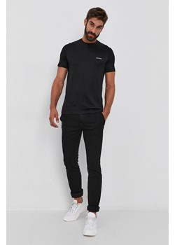 Emporio Armani t-shirt męski kolor czarny gładki 8N1TD8 1JUVZ ze sklepu ANSWEAR.com w kategorii T-shirty męskie - zdjęcie 148696394