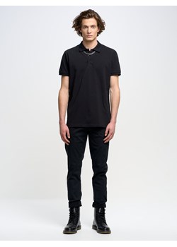 Koszulka męska polo czarna Markolinos 906 ze sklepu Big Star w kategorii T-shirty męskie - zdjęcie 148974290