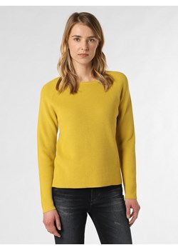 Marie Lund Sweter damski Kobiety Bawełna żółty jednolity ze sklepu vangraaf w kategorii Swetry damskie - zdjęcie 148975104