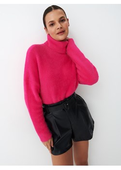 Mohito - Różowy sweter z golfem - Różowy ze sklepu Mohito w kategorii Swetry damskie - zdjęcie 148982221