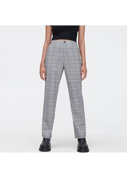 Cropp - Spodnie straight w kratę - Czarny ze sklepu Cropp w kategorii Spodnie damskie - zdjęcie 148984111