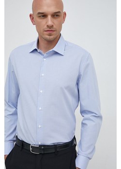 Seidensticker koszula bawełniana męska kolor niebieski slim z kołnierzykiem klasycznym 01.693660 ze sklepu ANSWEAR.com w kategorii Koszule męskie - zdjęcie 149002002