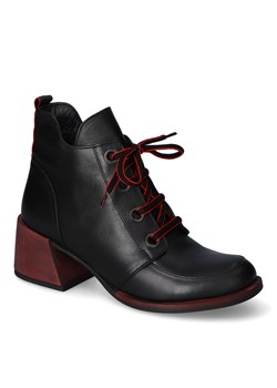 Botki Bombonella G057-140/1 Czarne/Czerwone lico ze sklepu Arturo-obuwie w kategorii Botki - zdjęcie 149030643