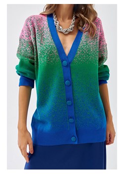Kardigan w kolorze niebiesko-zielono-fioletowym ze sklepu Limango Polska w kategorii Swetry damskie - zdjęcie 149067084