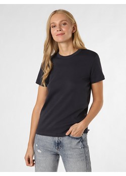 Marie Lund T-shirt damski Kobiety Bawełna granatowy jednolity ze sklepu vangraaf w kategorii Bluzki damskie - zdjęcie 149073993