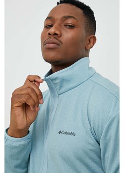 Columbia bluza sportowa Coral Ridge męska kolor turkusowy gładka ze sklepu ANSWEAR.com w kategorii Bluzy męskie - zdjęcie 149089231
