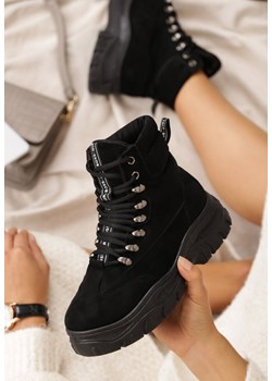 Czarne sneakersy wysokie Onisa ze sklepu Zapatos w kategorii Workery damskie - zdjęcie 149107320