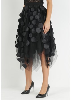 Czarna Asymetryczna Spódnica z Tiulu Kepina ze sklepu Born2be Odzież w kategorii Spódnice - zdjęcie 149199080