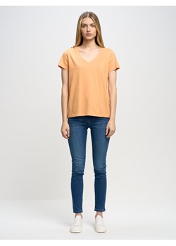 Koszulka damska z bawełny organicznej pomaraŅczowa Giaus 700 ze sklepu Big Star w kategorii Bluzki damskie - zdjęcie 149216302