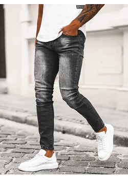 Spodnie jeansowe męskie czarne OZONEE NB/MP0064N ze sklepu ozonee.pl w kategorii Jeansy męskie - zdjęcie 149277173