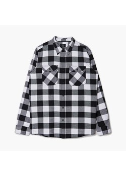Cropp - Koszula w biało-czarną kratę - czarny ze sklepu Cropp w kategorii Koszule męskie - zdjęcie 149321080