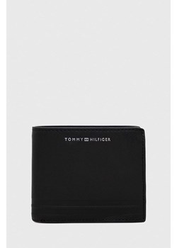 Tommy Hilfiger portfel skórzany męski kolor czarny ze sklepu ANSWEAR.com w kategorii Portfele męskie - zdjęcie 149351592