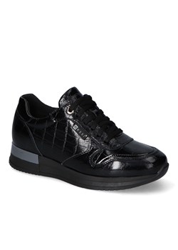 Sneakersy Nessi 20771/M Czarne coco lakier ze sklepu Arturo-obuwie w kategorii Buty sportowe damskie - zdjęcie 149355800