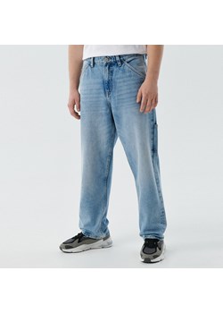 Cropp - Jeansy wide leg - Niebieski ze sklepu Cropp w kategorii Jeansy męskie - zdjęcie 149370262