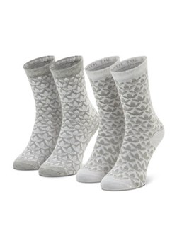 Zestaw 2 par wysokich skarpet unisex adidas - Mono Crew HL9298 White ze sklepu eobuwie.pl w kategorii Skarpetki męskie - zdjęcie 149382281