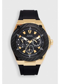 Guess zegarek męski kolor czarny ze sklepu ANSWEAR.com w kategorii Zegarki - zdjęcie 149403840
