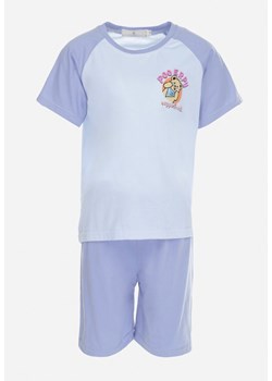 Niebieski 2-częściowy Komplet Piżamowy z T-shirtem i Szortami Hefienne ze sklepu Born2be Odzież w kategorii Piżamy dziecięce - zdjęcie 149405974