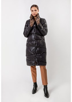 Długa, czarna, puchowa kurtka z naturalnym wypełnieniem ze sklepu Molton w kategorii Kurtki damskie - zdjęcie 149411051
