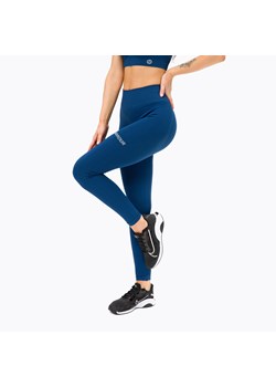 Legginsy treningowe damskie Gym Glamour Push Up Classic Blue 313 ze sklepu sportano.pl w kategorii Spodnie damskie - zdjęcie 149420111