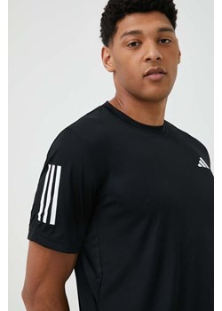 adidas Performance t-shirt treningowy Club kolor czarny gładki ze sklepu ANSWEAR.com w kategorii T-shirty męskie - zdjęcie 149423880