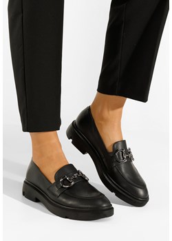 Czarne mokasyny damskie skórzane Duquesa V2 ze sklepu Zapatos w kategorii Mokasyny damskie - zdjęcie 149438640