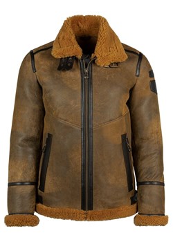 Skórzana kurtka w kolorze brązowym ze sklepu Limango Polska w kategorii Kurtki męskie - zdjęcie 149441483
