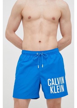 Calvin Klein szorty kąpielowe kolor niebieski ze sklepu ANSWEAR.com w kategorii Kąpielówki - zdjęcie 149462853
