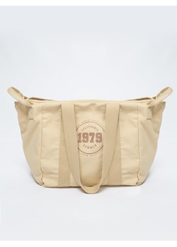 Torba damska shopperka tkaninowa beżowa Henrika 801 ze sklepu Big Star w kategorii Torby Shopper bag - zdjęcie 149465633